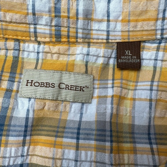 Hobbs Creek Men's‎ Plaid Short Sleeve Casual Button Down Shirt Size XL - Picture 4 of 6